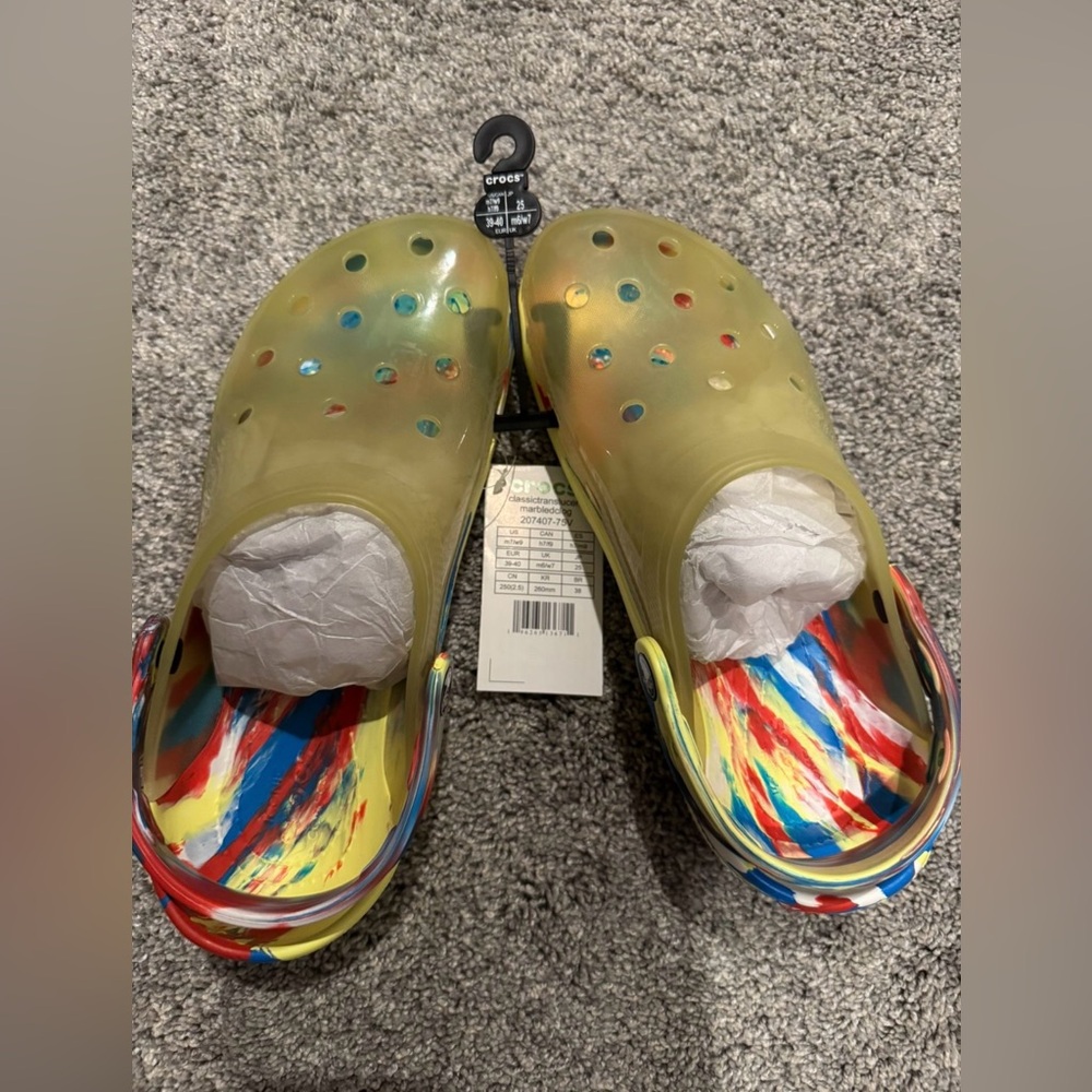 CROCS in Yellow and Multicolor